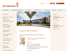 Tablet Screenshot of filderklinik.praxen-stuttgart.de